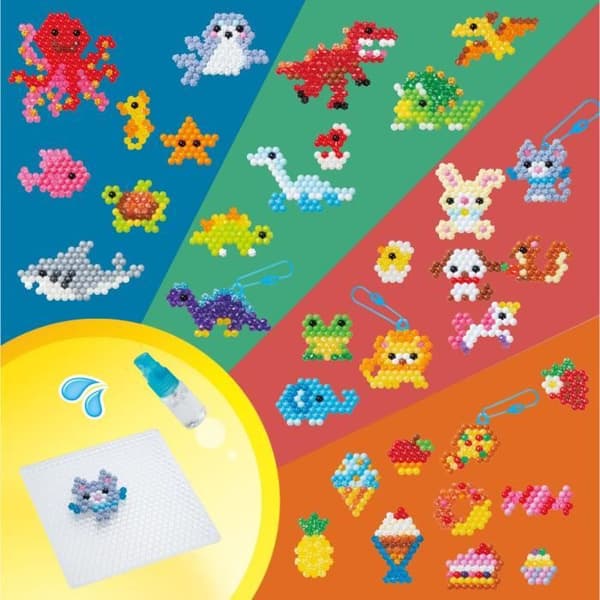 Den 4 i 1 kreativa lådan - AQUABEADS - 35072 - 1900 pärlor för spraykreationer