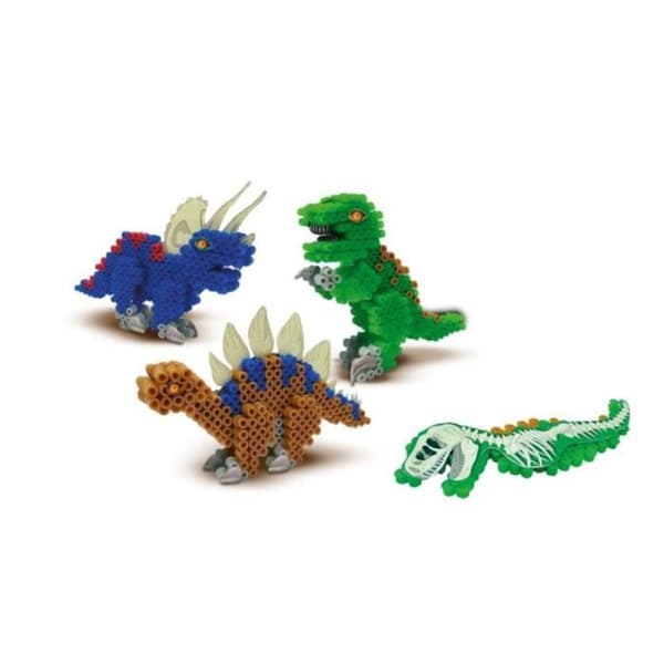 SES Creative - Dinosaurie strykpärlor - Kreativ leksak för barn från 5 år och uppåt