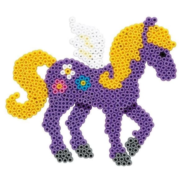 HAMA presentförpackning - Magic Horses - 4000 pärlor + 2 tallrikar - Kreativ leksak för barn från 5 år och uppåt