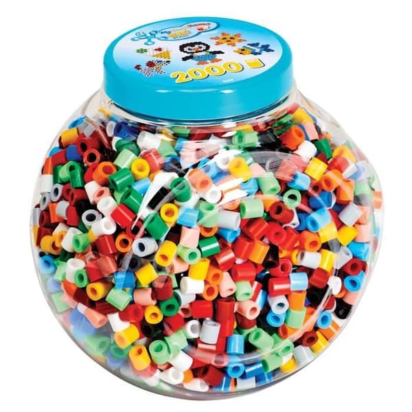 HAMA - Maxi Beads in Pot - 2000 MAXI storlek strykpärlor - Creative Leisure - Från 3 år