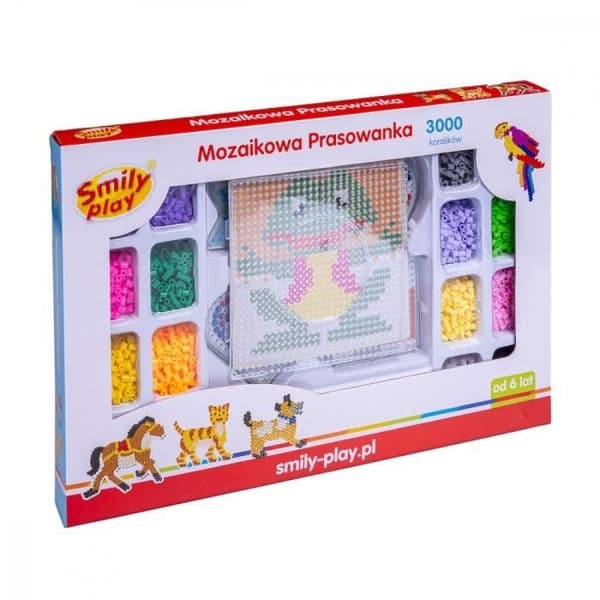 Mosaik strykmaskin - SmilyPlay - SP83640 - 3000 pärlor - 16 färger - Från 5 år