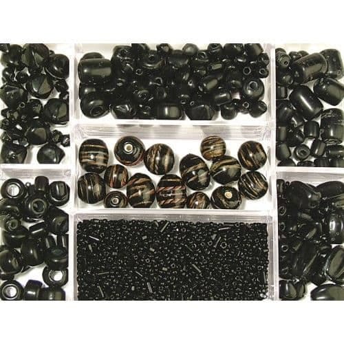 Glaspärlor - Rayher - 14003576 - 115 g - Blandade färger - Dekorativa föremål