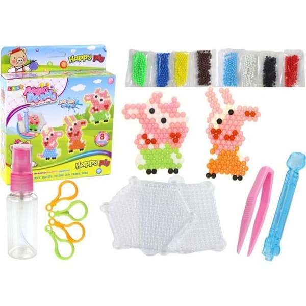 Leantoys - 15809 - DIY vattenpärlor-set Magiska pärlor 8 färger Gris