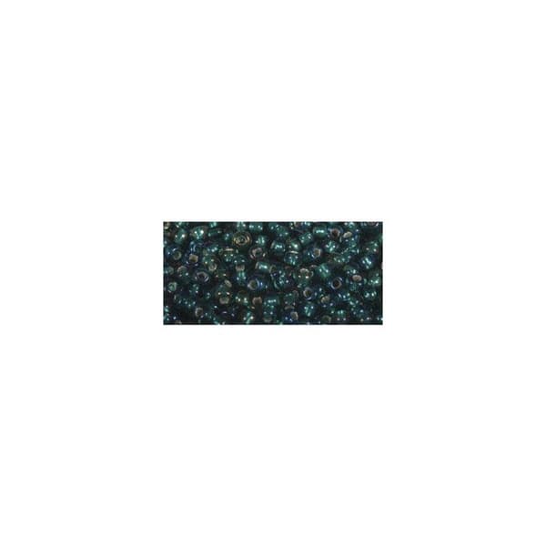 Perle rocaille smyckesdelar silverfärgad Rainbow 2mm Smaragd 17 g