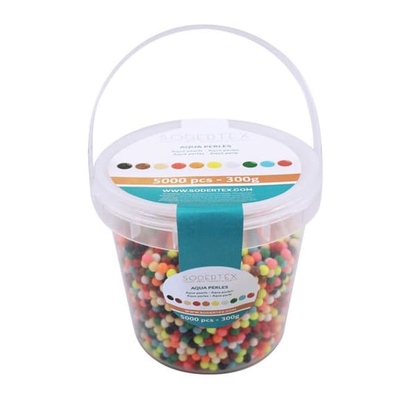 Aqua pärlor 3 mm Maxi pack 5000 stycken 10 färger