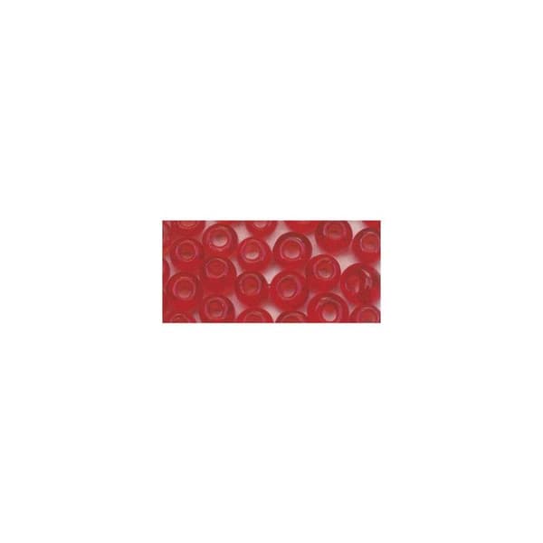 Perle rocaille 2 mm transparenta Röd 17 g