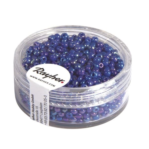 Perle rocaille 2 mm opak glansig Mörkblå 17 g