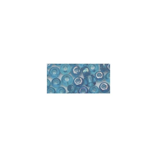 Perle rocaille 2 mm transparent turkos 17 g