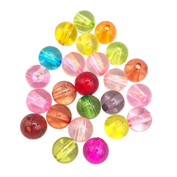 Translucenta pärlor för barn 1 cm 13g