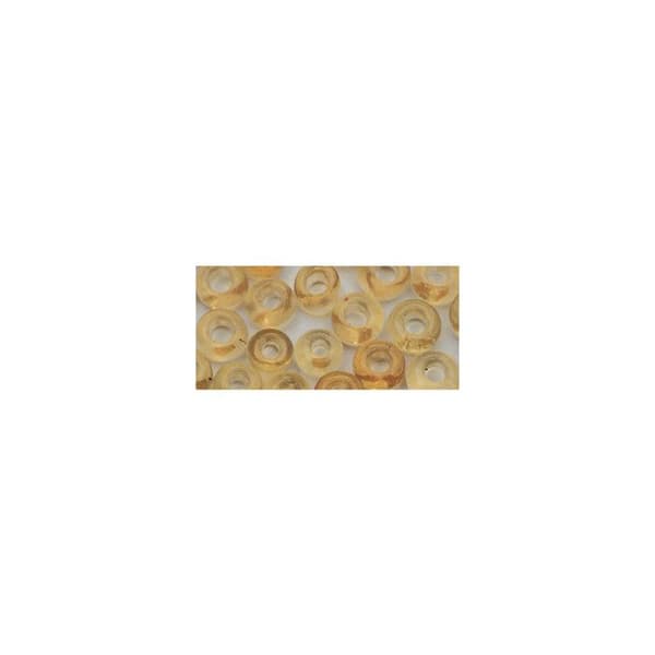 Perle rocaille 2 mm transparent brun medel 17 g