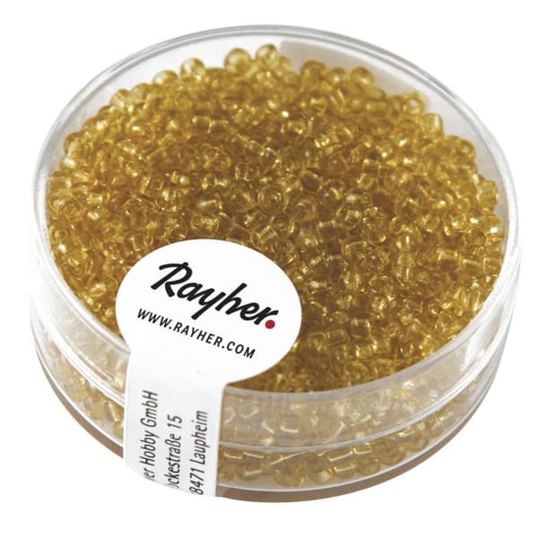 Perle rocaille 2 mm transparent brun medel 17 g