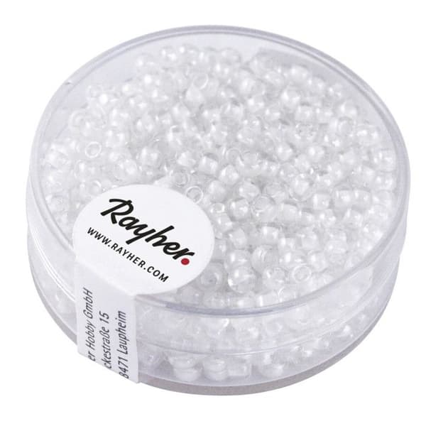 Perle Rocaille arktis lustrée Vit 2,6 mm 17 g