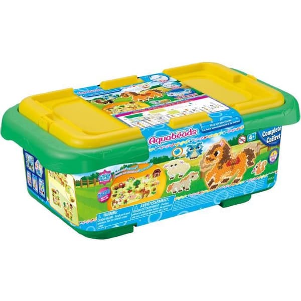 Aquabeads - En dag på gården - Leksak - Från 4 år - Pärlor i olika former