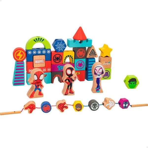 Träleksak - Woomax - Marvel Pidey - Flerfärgad - 3 år - Mixad