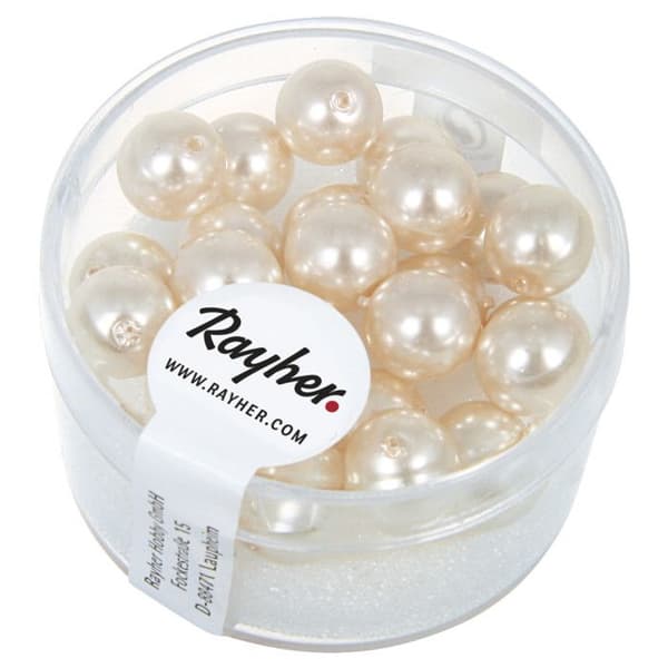 Pärla pärlemor Renaissance Rosapuder 8 mm 25 stycken
