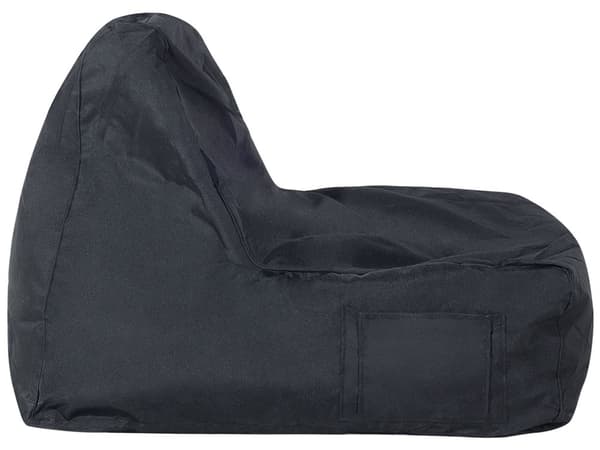 Sækkestol Sort Polyester EPS kugler 200 L Moderne Skandinavisk Design Stol Betræk Stue Indretning Soveværelse Børneværelse Børnemøbler Børne