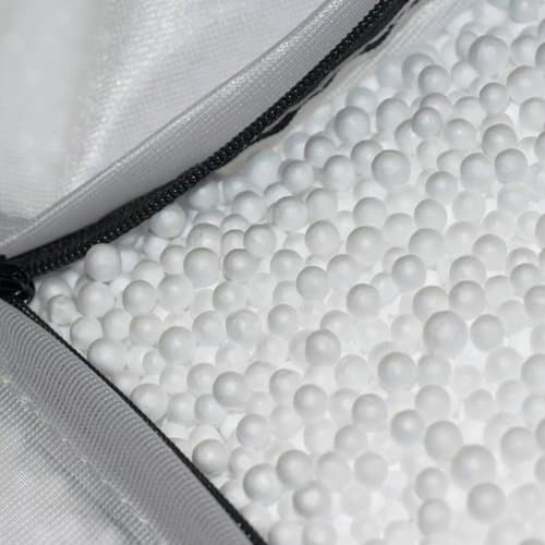 600 liter Cellplastkulor fyllning för saccosäckar sittsäckar vit