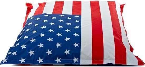 Sækkestol - sækkestol - amerikansk flag - uden fyld