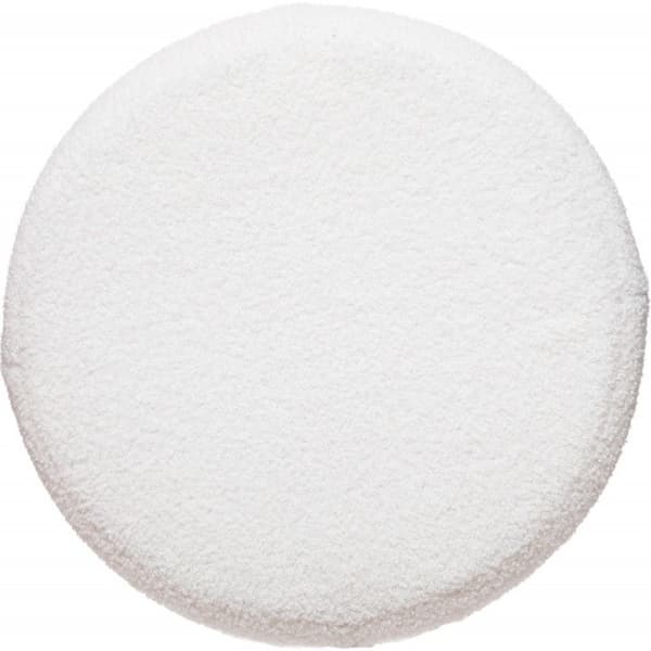 Atmosphera "Sinan" Velvet Puff - Vit