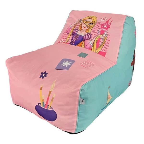 BeanBag Disney Princess mjuk fåtölj - Disney - Bekväm och mjuk - Rosa - Barn