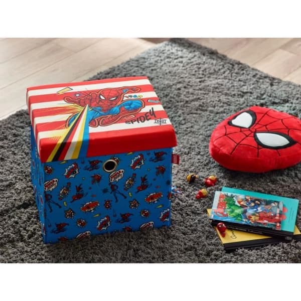 Pall med lock - Spiderman - Barn - Konstruerat trä och polyester - Blå