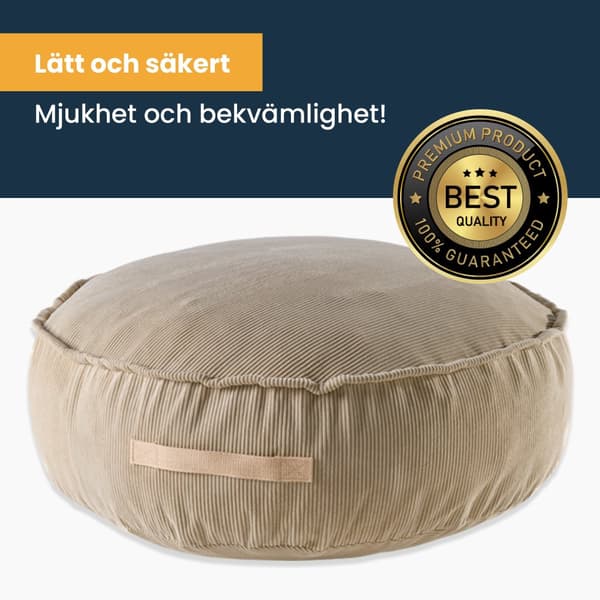 MeowBaby® Rund sittpuff i manchester, Arm Chairs, Recliners & Sleeper Chairs