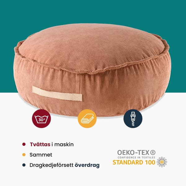 MeowBaby® Rund sittpuff i manchester, Arm Chairs, Recliners & Sleeper Chairs