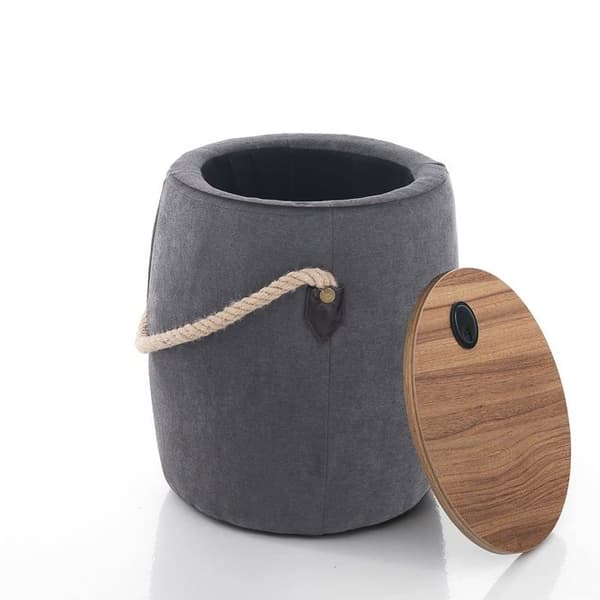 Puff - päron Oresteluchetta - LC1344 - Puff stoppad behållare Anchor Dark Grey