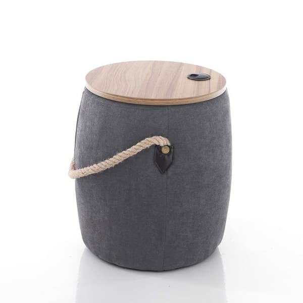 Puff - päron Oresteluchetta - LC1344 - Puff stoppad behållare Anchor Dark Grey