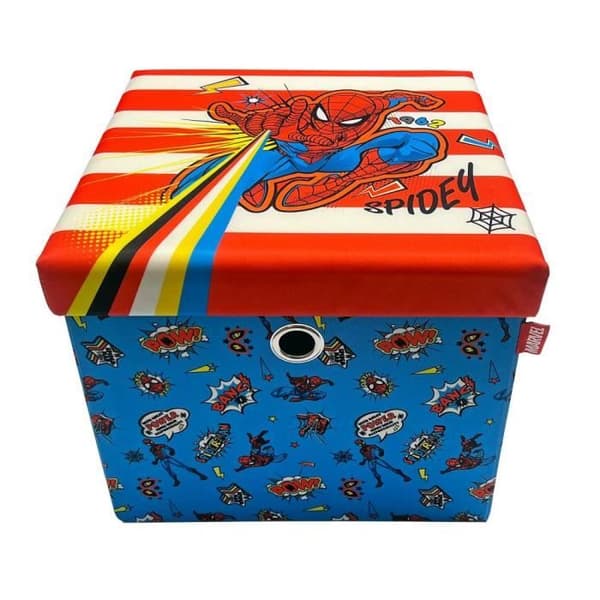 Pall med lock - Spiderman - Barn - Konstruerat trä och polyester - Blå