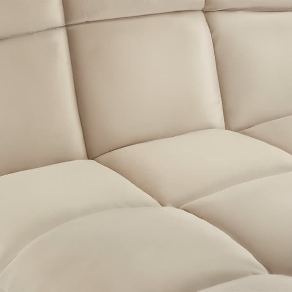 Lænestol Snooze, 2 i 1, velour - beige
