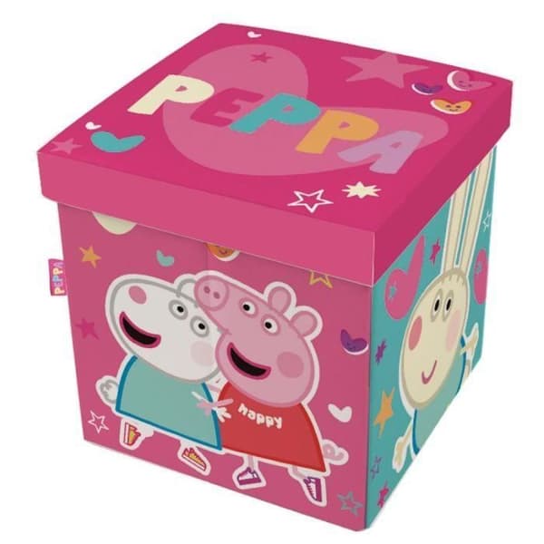 Förvaringslåda - Peppa Pig - Rosa och Flerfärgad - Barn - TNT - Fodrat lock