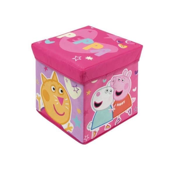 Förvaringslåda - Peppa Pig - Rosa och Flerfärgad - Barn - TNT - Fodrat lock