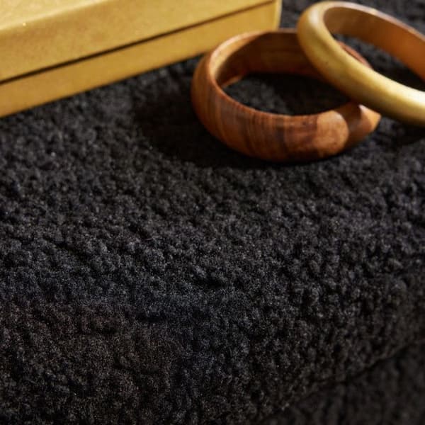 Bouclette fyrkantig bröstpuff "Teddy Matcha" La Factory - Teddy Matcha Charcoal