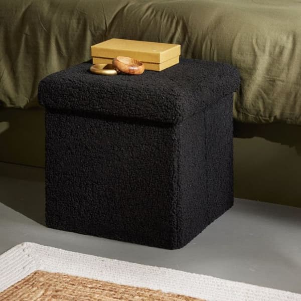 Bouclette fyrkantig bröstpuff "Teddy Matcha" La Factory - Teddy Matcha Charcoal