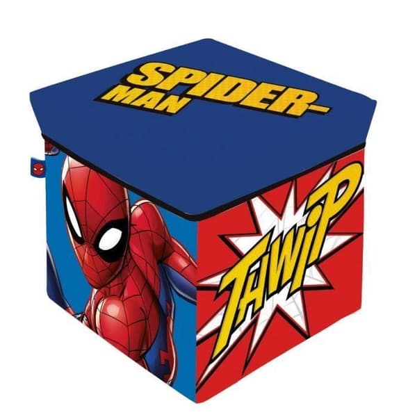 Spiderman sittpuff tyg förvaringssäte