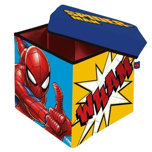 Spiderman sittpuff tyg förvaringssäte