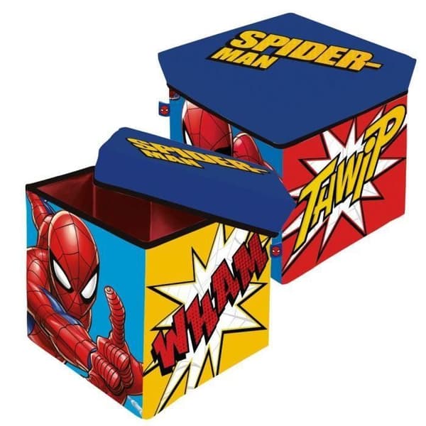 Spiderman sittpuff tyg förvaringssäte