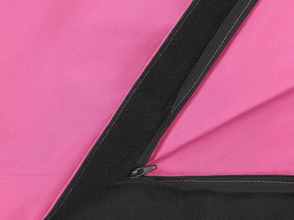 Överdrag för stor sittsäck Fuchsia Nylon 180 x 140 cm Prickig Liggunderlag med dragkedja Kardborreband Stor sittsäck