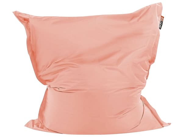 Överdrag för stor sittsäck Persikorosa Nylon 180 x 140 cm Prickig Liggunderlag med dragkedja Kardborreband Stor sittsäck