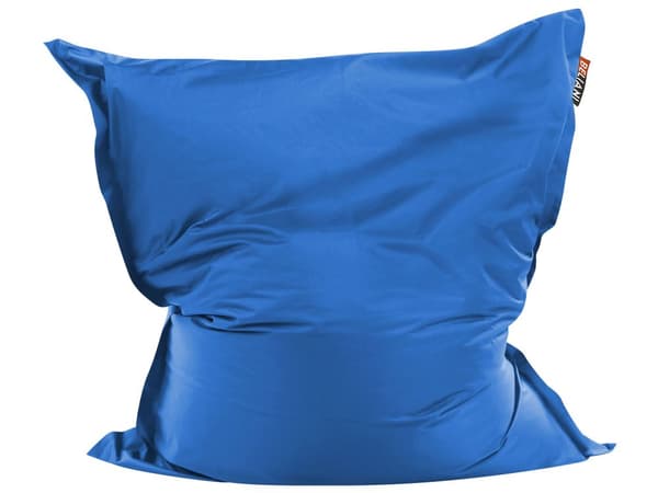 Överdrag för stor sittsäck Blå Nylon 180 x 140 cm Prickig Liggunderlag med dragkedja Kardborreband Stor sittsäck