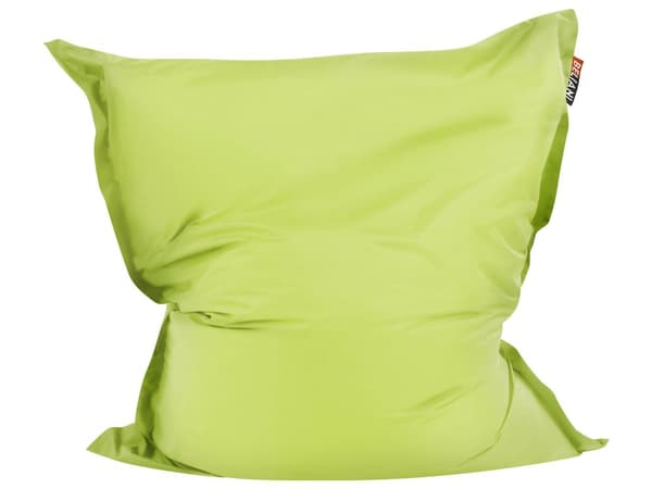 Överdrag för stor sittsäck Limegrön Nylon 180 x 140 cm Prickig Liggunderlag med dragkedja Kardborreband Stor sittsäck