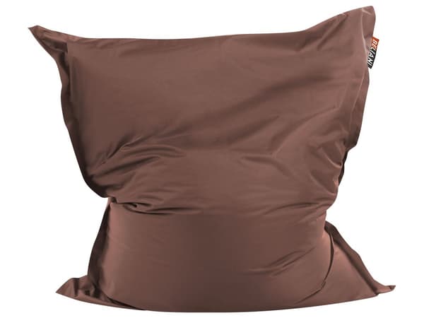 Överdrag för stor sittsäck Brun Nylon 180 x 140 cm Prickig Liggunderlag med dragkedja Kardborreband Stor sittsäck