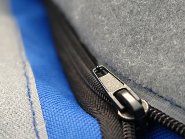 Överdrag för stor sittsäck Röd Nylon 180 x 140 cm Prickig Liggunderlag med dragkedja Kardborreband Stor sittsäck