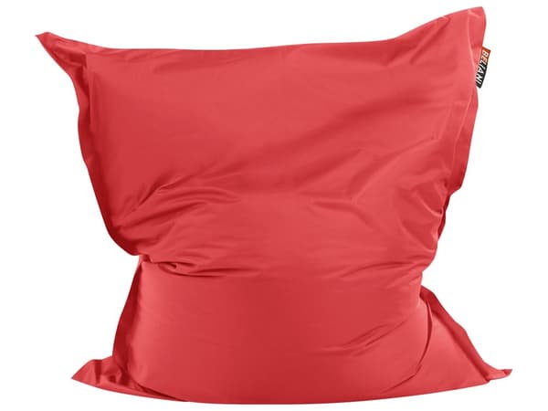 Överdrag för stor sittsäck Röd Nylon 180 x 140 cm Prickig Liggunderlag med dragkedja Kardborreband Stor sittsäck