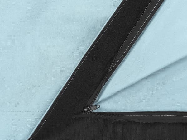 Trekk til sakkosekk Lyseblå Nylon 140 x 180 cm L Glidelås Borrelås Stor sittesekk