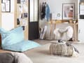 Miniatyrbilde 2 av 9: Trekk til sakkosekk Lyseblå Nylon 140 x 180 cm L Glidelås Borrelås Stor sittesekk