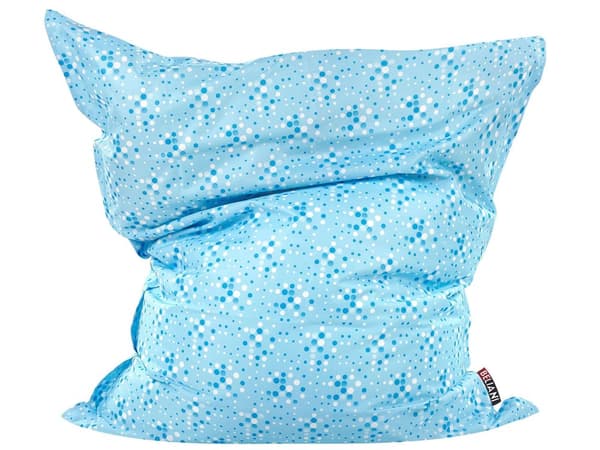 Trekk til sakkosekk Lyseblå Prikkete motiv Nylon 140 x 180 cm L Glidelås Borrelås Stor sittesekk