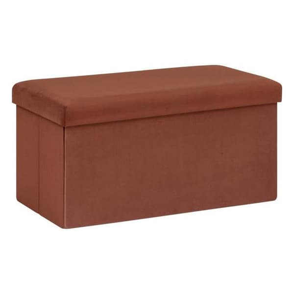 Dubbelfällbar puff "Tess" 76x38cm amber - Atmosphera inredningsskapare - Brun