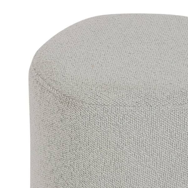 Sittpuff galet boucle Estria grå 39x39cm - Atmosphera inredningsdesigner - Grå